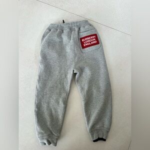 BURBERRY GRAY JOGGER SWEATPANTS SIZE 8Y